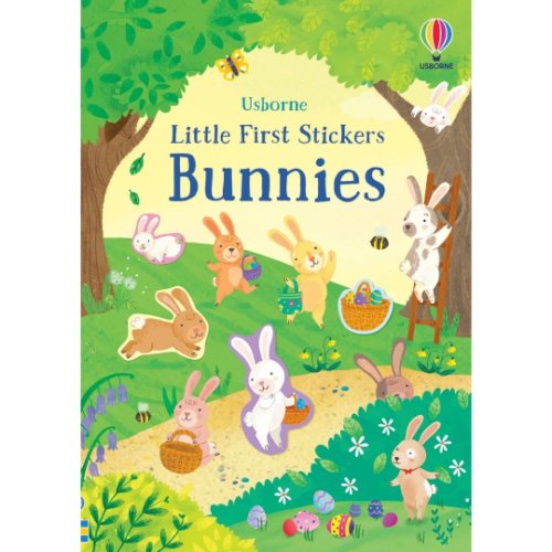 Carte pentru copii cu iepurasi - little first stickers bunnies