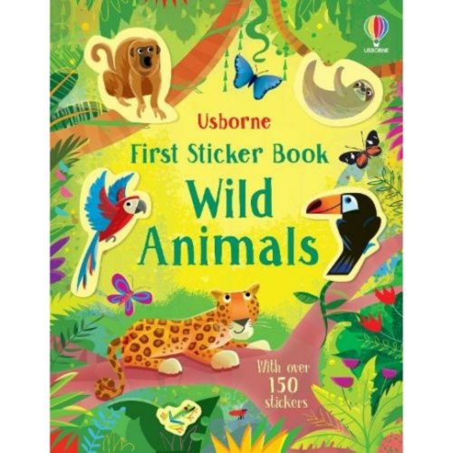 Carte pentru copii - first sticker book wild animals