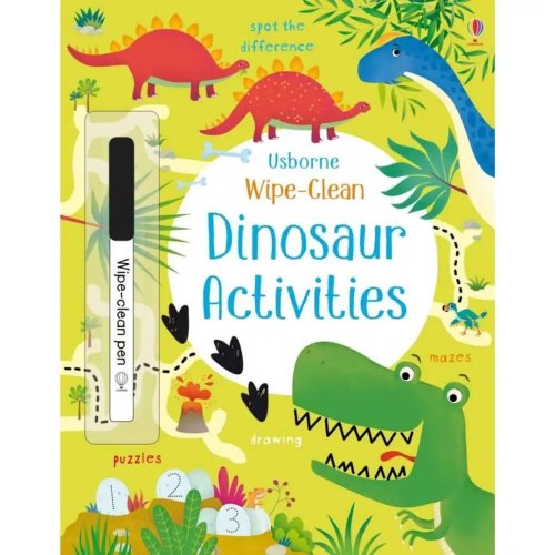 Carte pentru copii - wipe-clean dinosaur activities