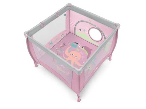 Baby Design play up tarc pliabil 08 pink 2019 - cu inele ajutatoare