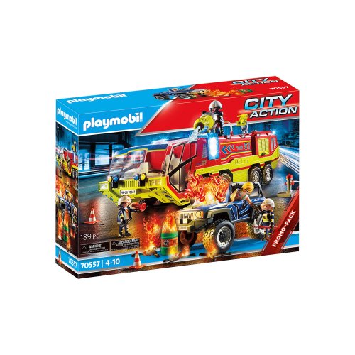Playmobil Masina si camion de pompieri