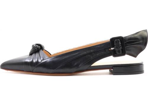 Francesco Russo ballet shoes knot r1p511 n212 black