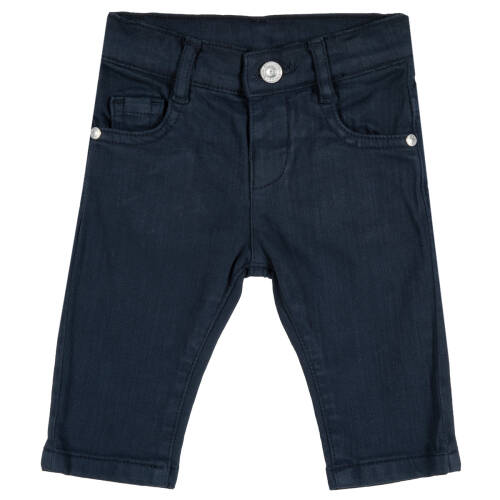 Pantalon lung copii chicco, negru cu albastru, 08227