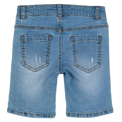 Pantaloni copii chicco scurti de blugi, albastru, 00408