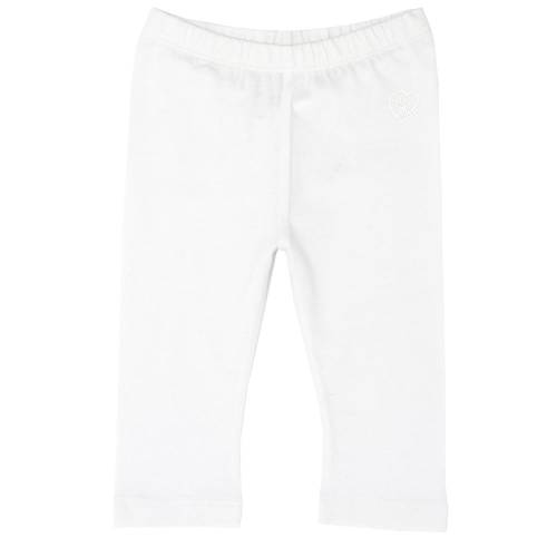 Pantaloni copii chicco, trei sferturi, alb