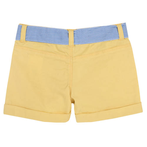 Pantaloni copii scurti chicco, galben deschis, 52776