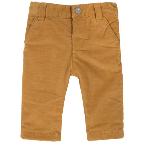 Pantaloni lungi copii chicco, catifea stretch, galben, 94735