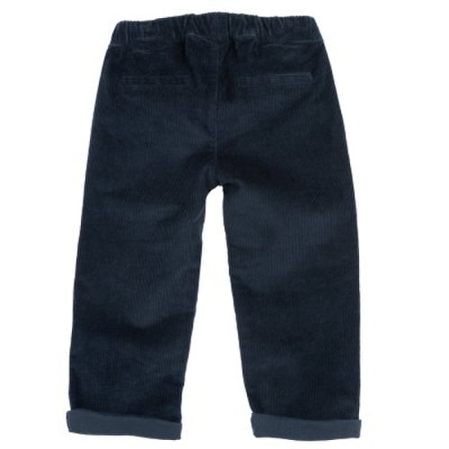 Pantaloni lungi copii chicco din catifea, albastru inchis, 08938-65mc