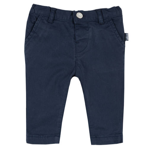 Pantaloni lungi copii, twil elastic, albastru inchis, 24950