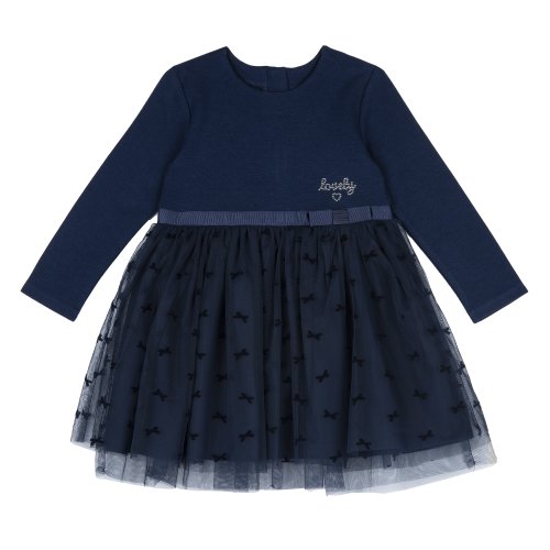 Rochie copii chicco, albastru inchis, 00392-63mc