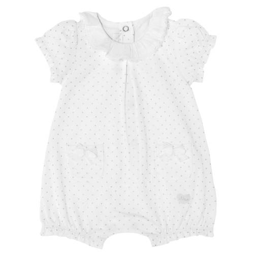 Salopeta bebelusi chicco, fetite, alb, 50700