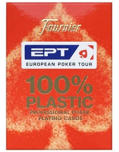 Carti de joc - european poker tour, rosu | fournier