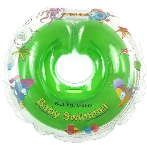 Colac de gat pentru bebelusi - verde, 6-36 luni | baby swimmer