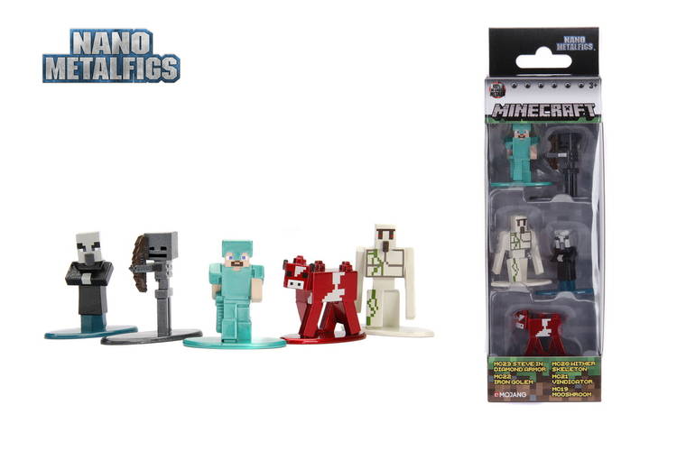 Figurine - minecraft- set 5 figurine metalice | jada toys