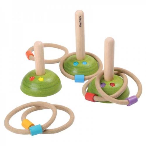 Jucarie din lemn - meadow ring toss | plan toys