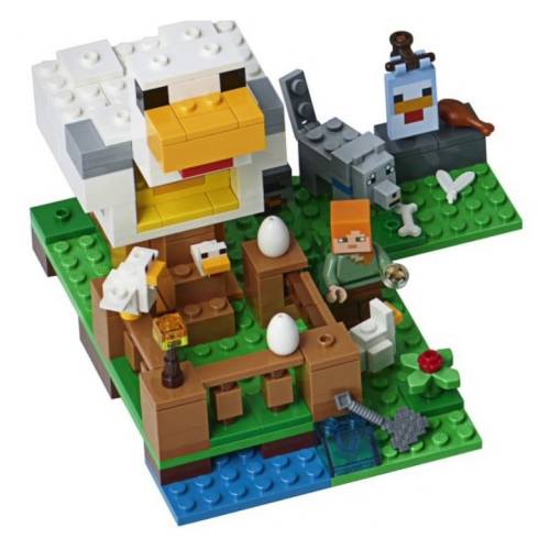 Jucarie - lego minecraft / cotetul de gaini | lego