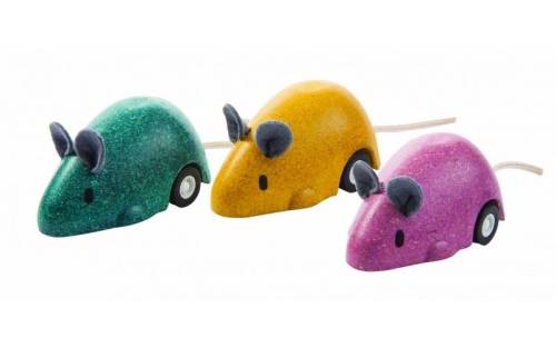 Jucarie - moving mouse - mai multe culori | plan toys
