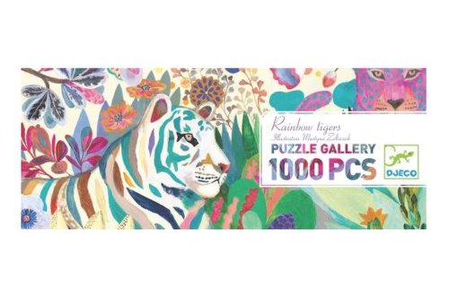 Puzzle 1000 piese - rainbow tigers | djeco