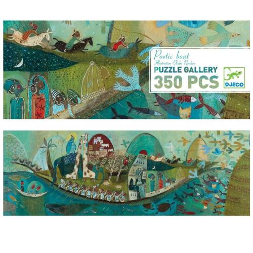 Puzzle 350 piese - poetic boat | djeco