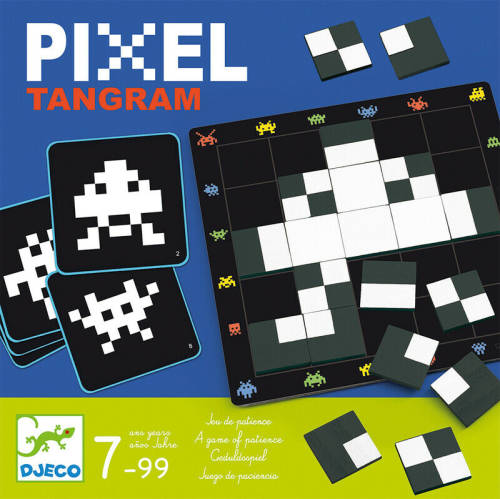 Puzzle - pixel tangram | djeco
