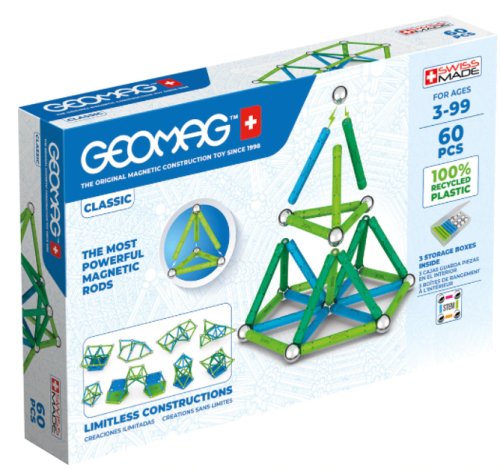 Set de constructie classic green line 60 piese | geomag