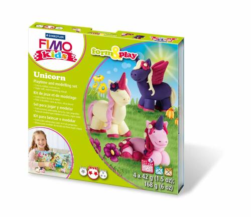 Set modelaj fimo kids - form and play - unicorn | staedtler