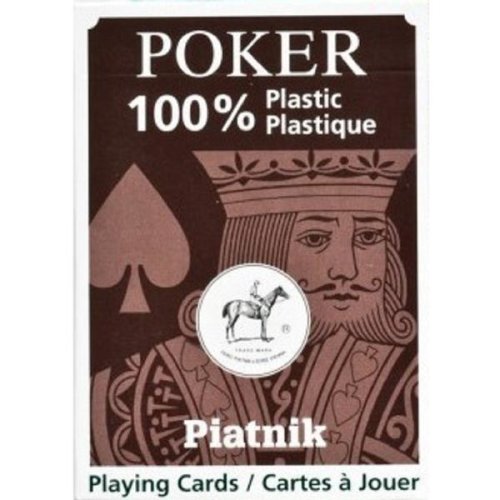 Nedefinit Carti de joc piatnik - poker 100% plastic black