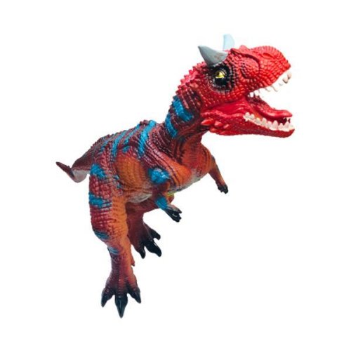 Figurina dinozaur pachycephalosaurus cu sunete si lumini, 42x65 cm, rosu - shop like a pro