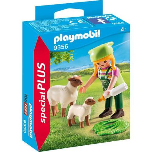 Figurina fermiera cu oi playmobil