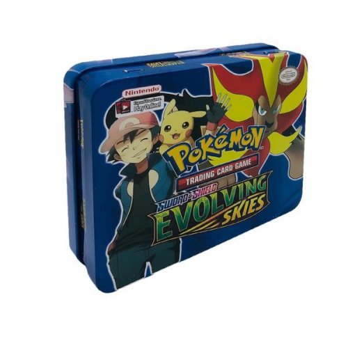 Shop Like A Pro Joc pokemon trading cards, sword & shield- evolving skies, carti de joc in limba engleza, albastru