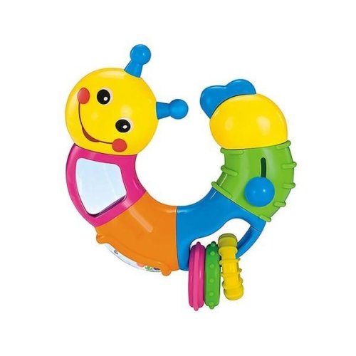 Jucarie interactiva pentru bebelusi, model omida, multicolor - gonga