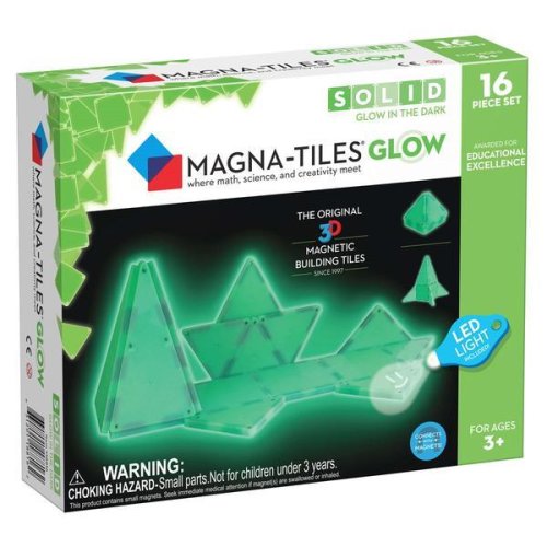 Magna - tiles glow, set magnetic fosforescent, 7toys