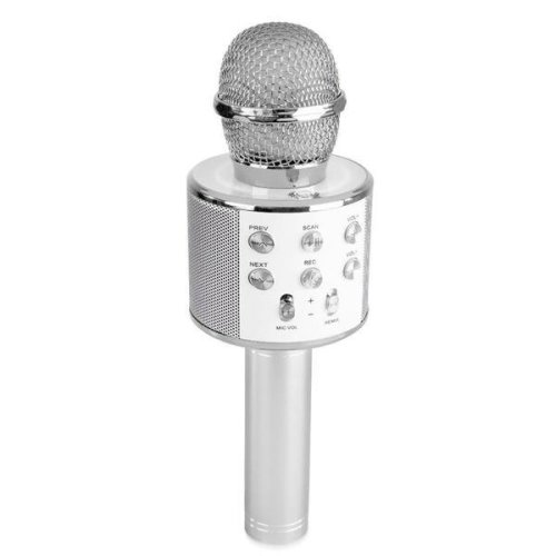 Oem Microfon karaoke wireless, gri, 7toys