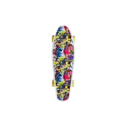 Penny board portabil cu roti luminoase, multicolor 56 cm m1