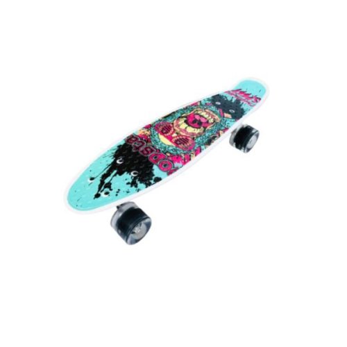 Penny board portabil cu roti luminoase, multicolor 56 cm m3, shop like a pro