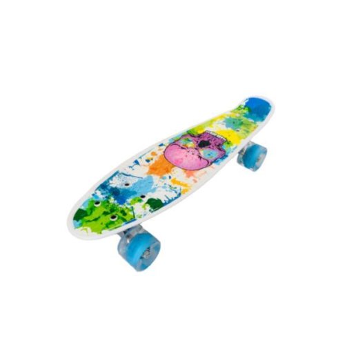 Penny board portabil cu roti luminoase, multicolor 56 cm m4, shop like a pro