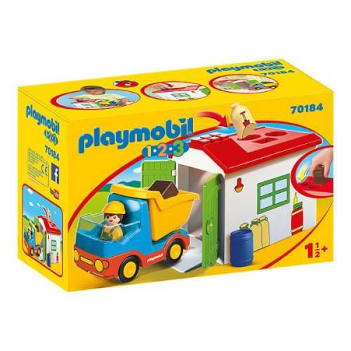 Playmobil 1.2.3 casuta cu forme si basculanta