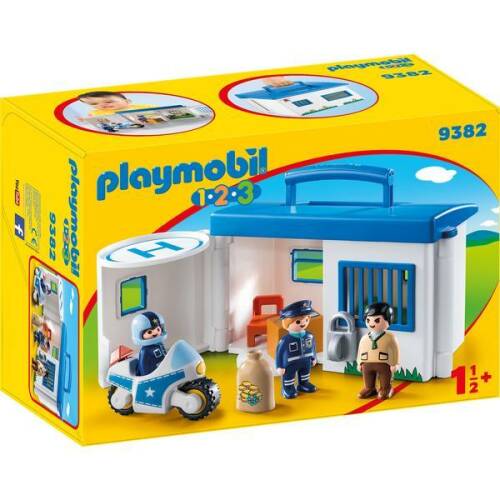 Playmobil 1.2.3 statie de politie mobila