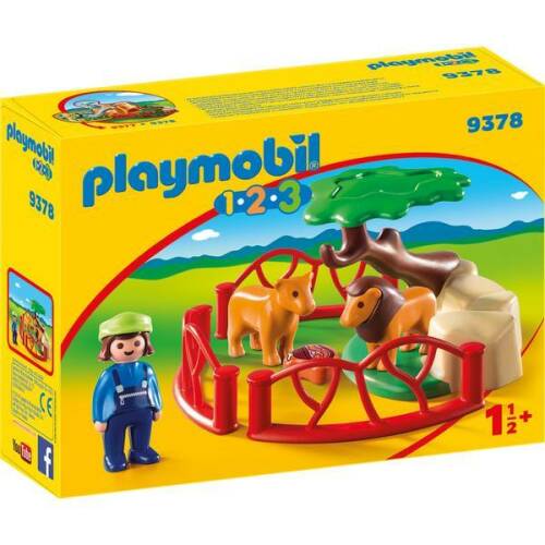 Playmobil 1.2.3 tarcul cu lei