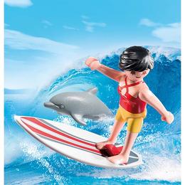 Playmobil figurines - cel mic va avea parte de adrenalina alaturi de surfer cu placa lui de surf.
