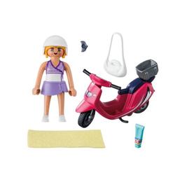 Playmobil figurines - fata cu scooter