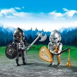 Playmobil figurines - set 2 figurine - cavaleri rivali 