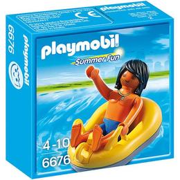 Playmobil summer fun - barcuta pentru rau galbena si atractiva.