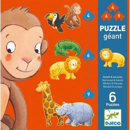 Puzzle gigant animale sălbatice - djeco