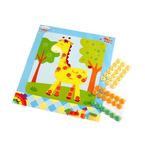 Set creativ adeziv pentru copii +3 ani, girafa