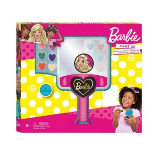 Trusa machiaj cu oglinda pentru fetite, barbie, 7toys