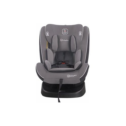 Babygo - scaun auto nova 360 spatar reglabil, protectie laterala, rotire 360 grade, 0-36 kg, gri