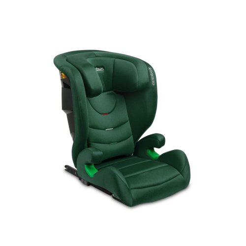 Caretero - scaun auto nimbus, cu sistem isofix, cu tetiera si spatar reglabile, 4-12 ani, 100-150 cm, conform standardului european de securitate ece r129 i-size, verde inchis