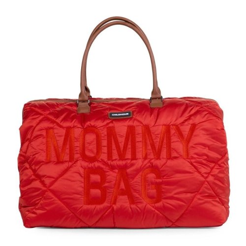 Childhome - geanta de infasat matlasata mommy bag rosu