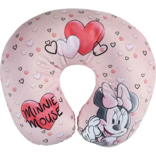 Tataway Disney - set hearts aparatoare pentru scaun, perna gat, protectie centura minnie mouse, roz